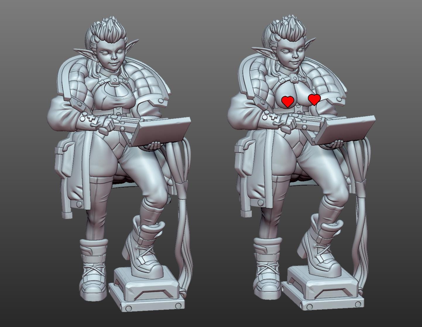Eldrin Swiftcode - Elf Hacker Miniature | Gaz Minis