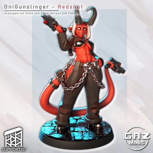 Oni Gunslinger Miniature | Gaz Minis