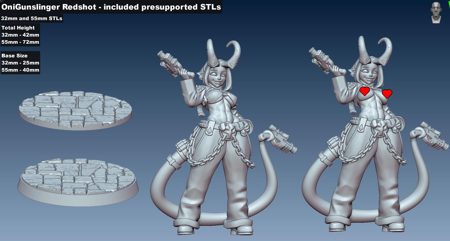 Oni Gunslinger Miniature | Gaz Minis
