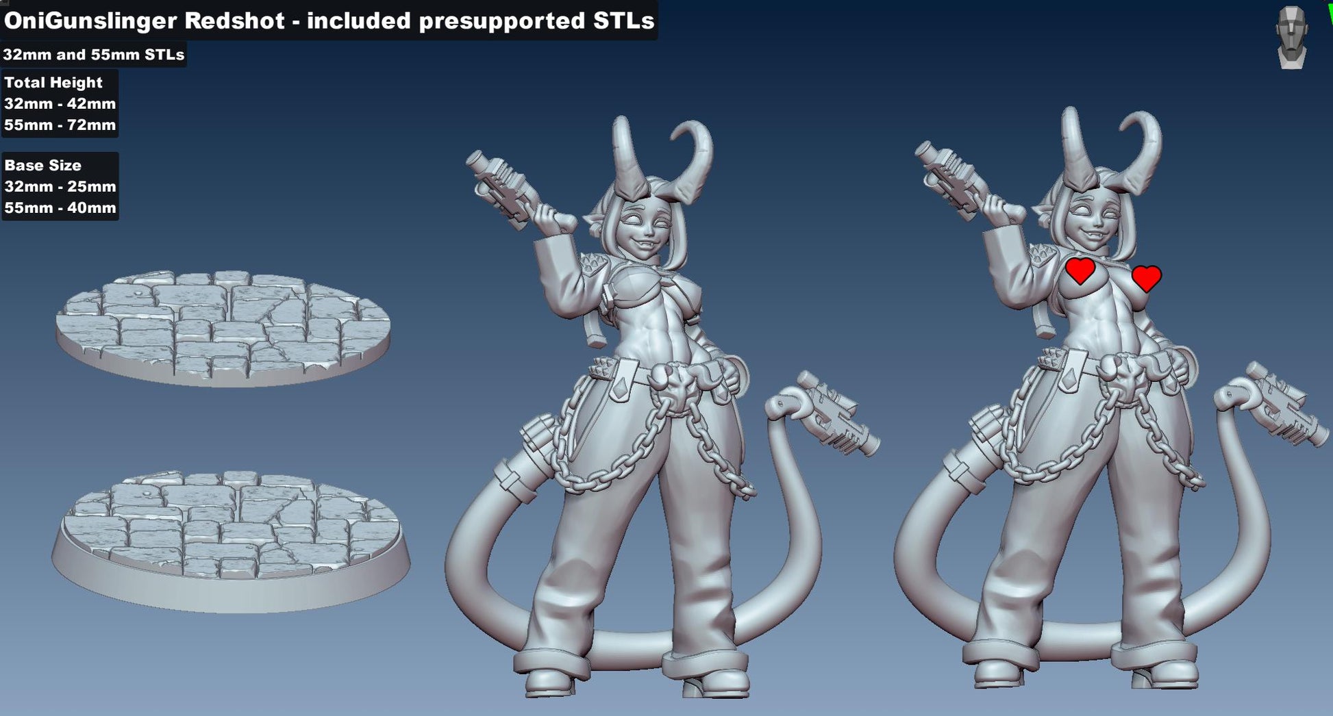 Oni Gunslinger Miniature | Gaz Minis