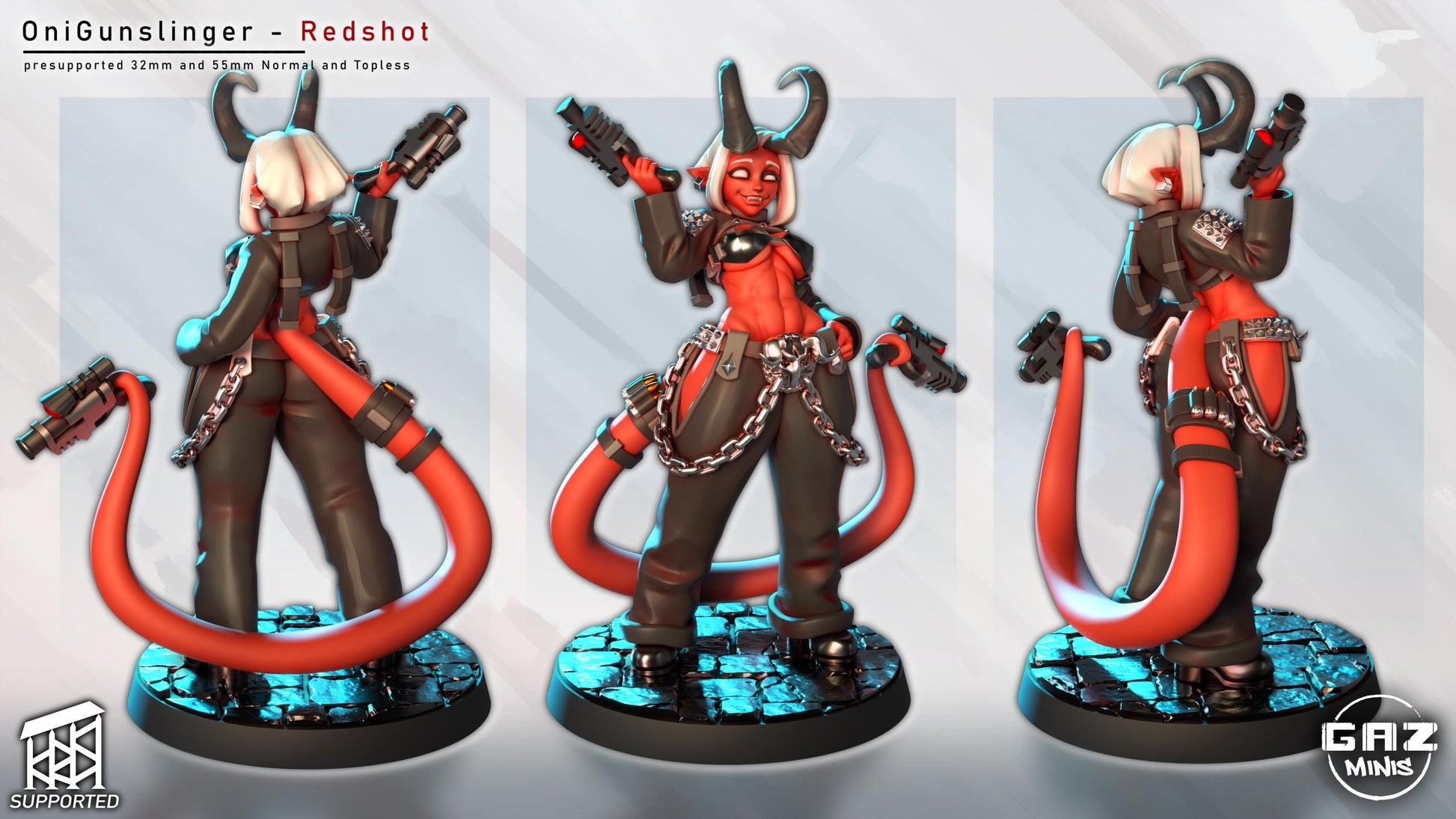 Oni Gunslinger Miniature | Gaz Minis