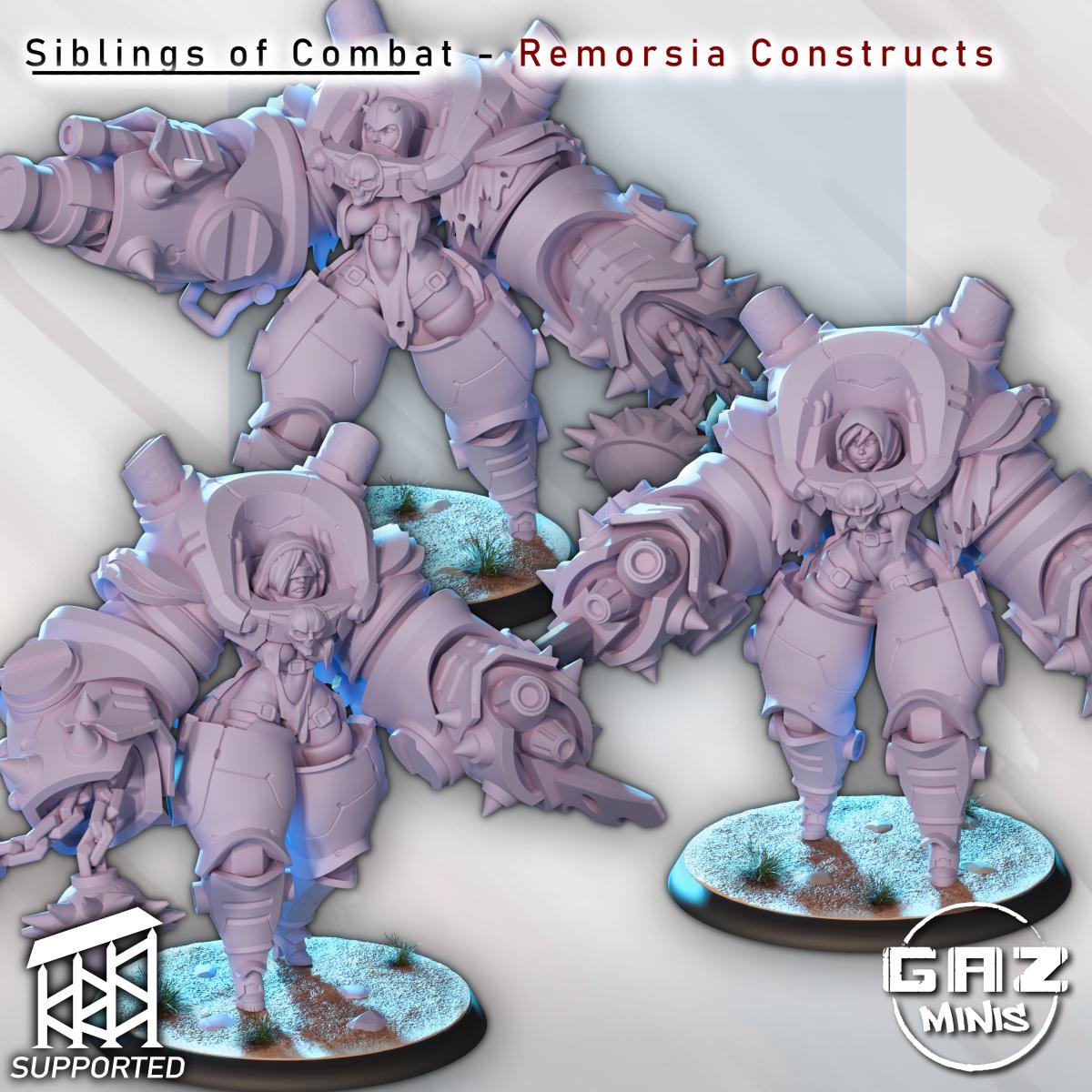 Siblings of Combat - Remorsia Constructs | Gaz Minis