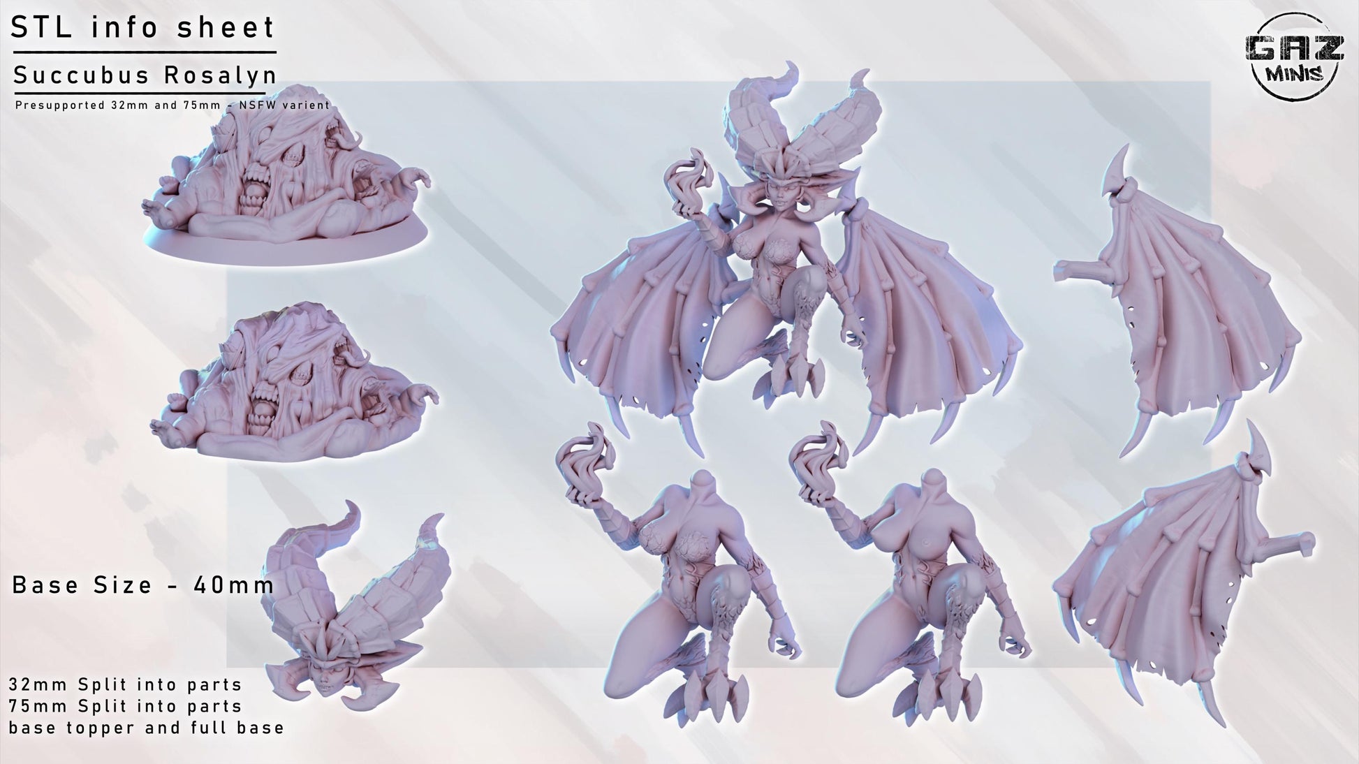 Succubus Roselyn Miniature | Gaz Minis