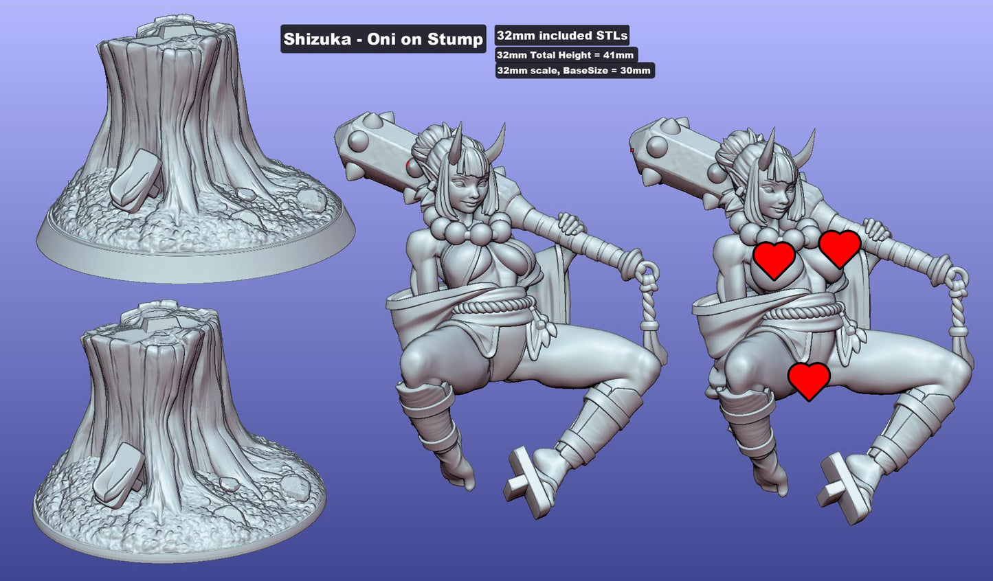 Shizuka - Oni on Stump | Gaz Minis