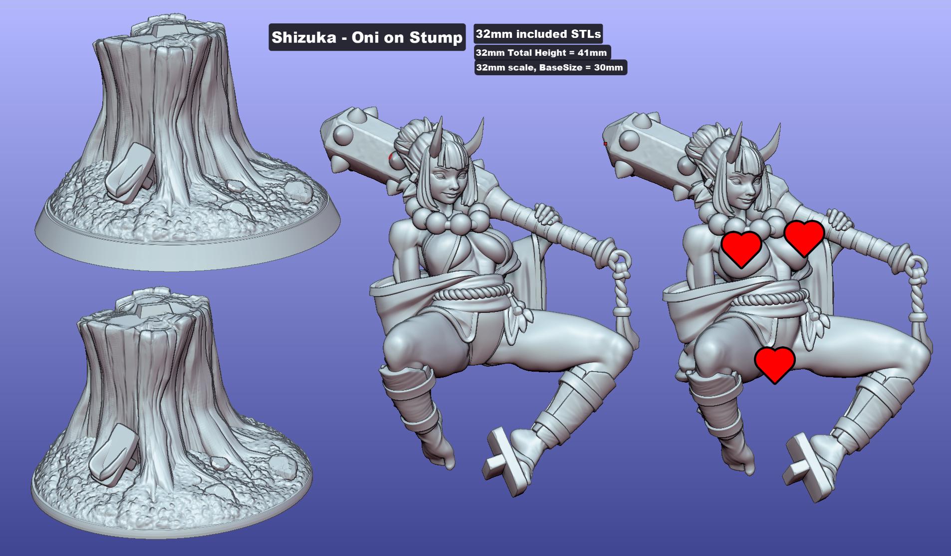 Shizuka - Oni on Stump | Gaz Minis