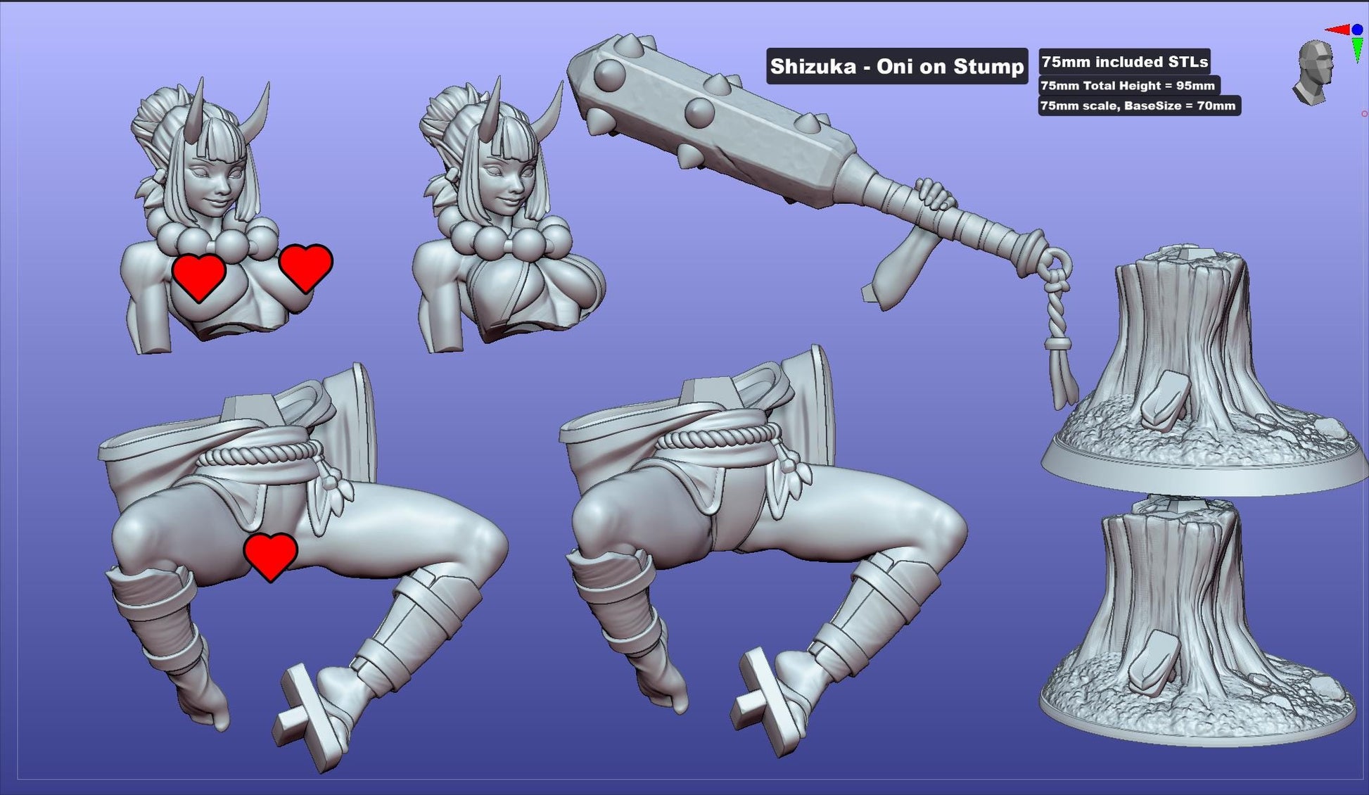 Shizuka - Oni on Stump | Gaz Minis