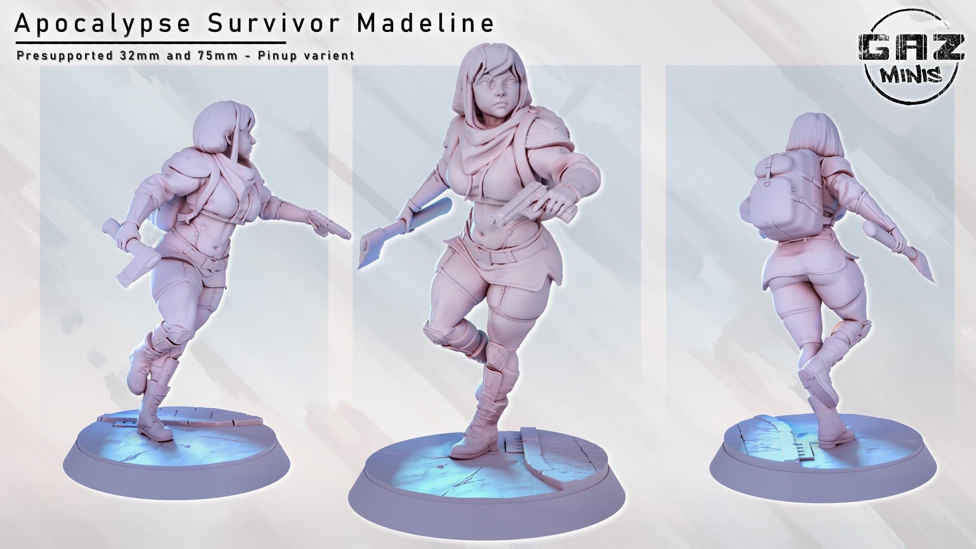 Apocalypse Survivor Madeline Miniature | Gaz Minis