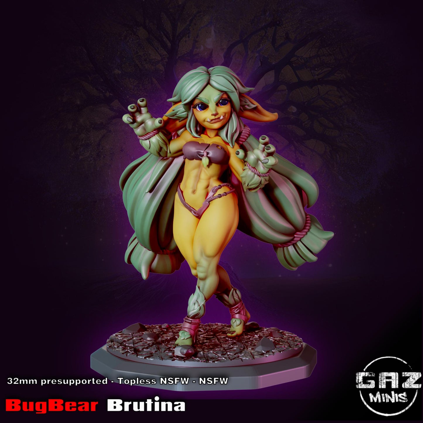 Bugbear Brutina Barbarian Miniature | Gaz Minis