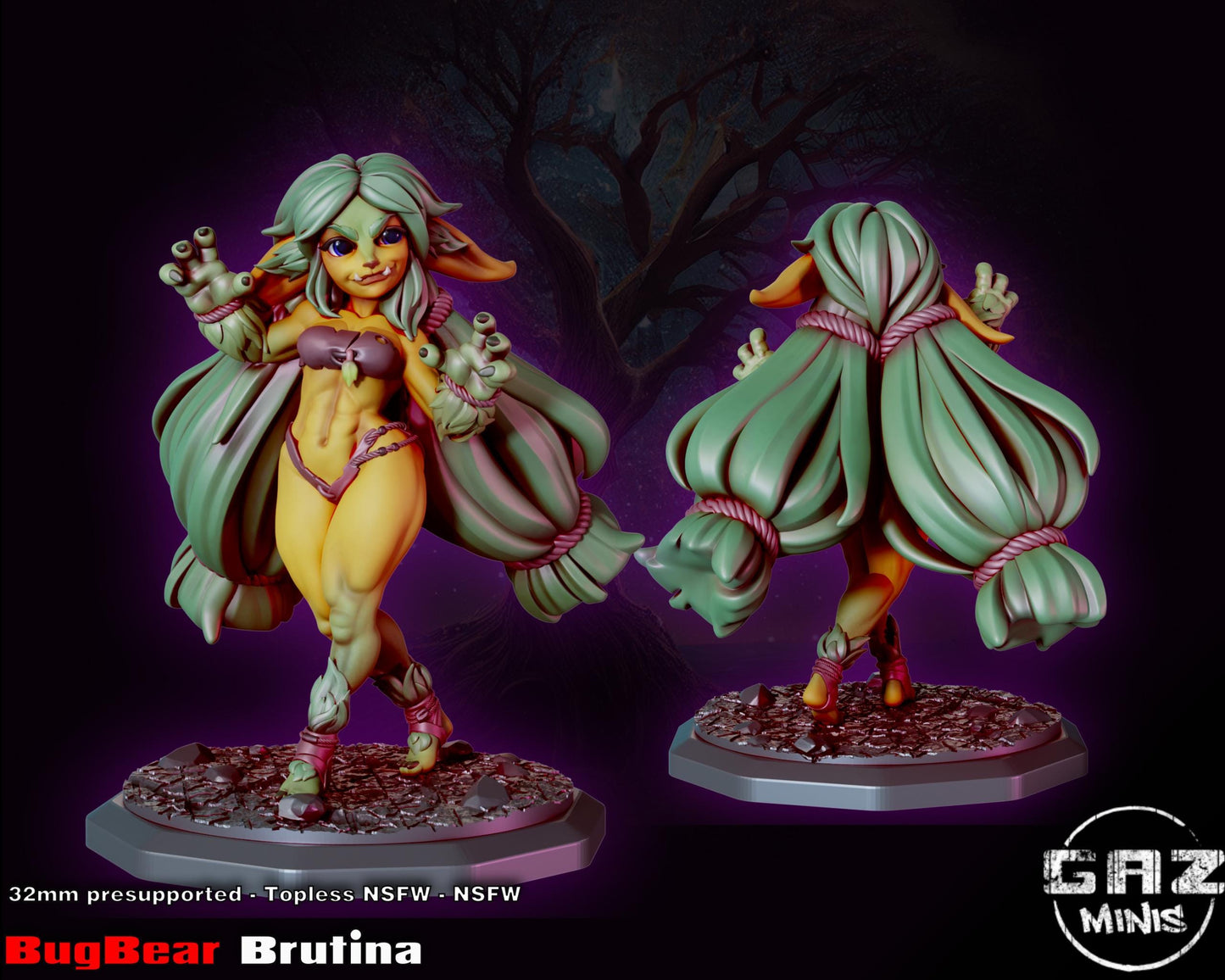Bugbear Brutina Barbarian Miniature | Gaz Minis