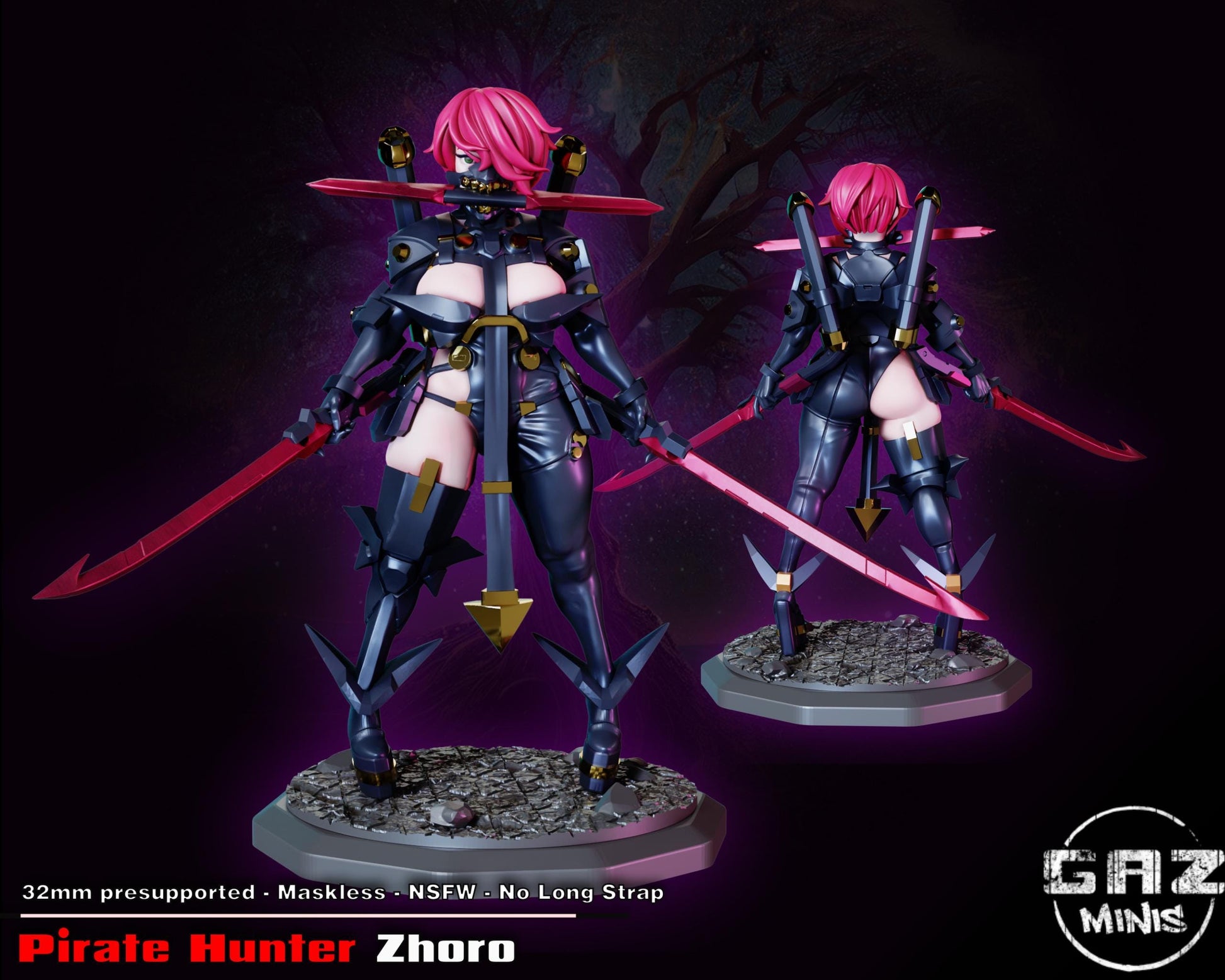 Pirate Hunter Zhoro Miniature | Gaz Minis
