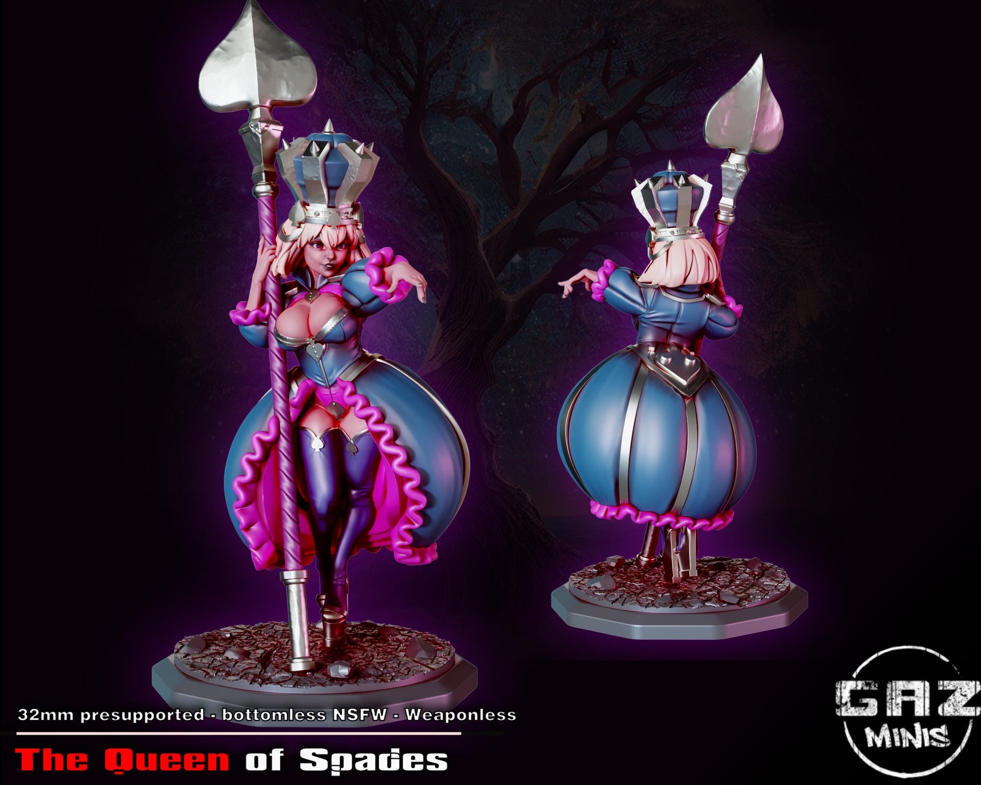 The Queen of Spades Miniature | Gaz Minis