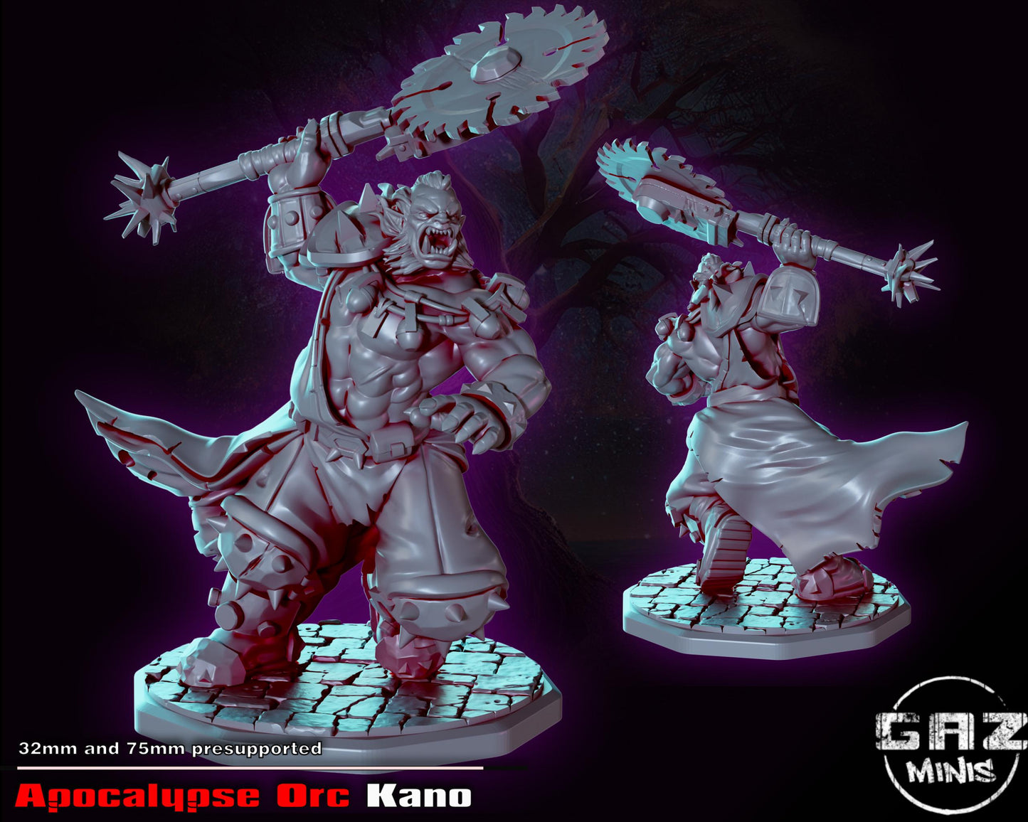 Apocalypse Orc Kano Miniature | Gaz Minis