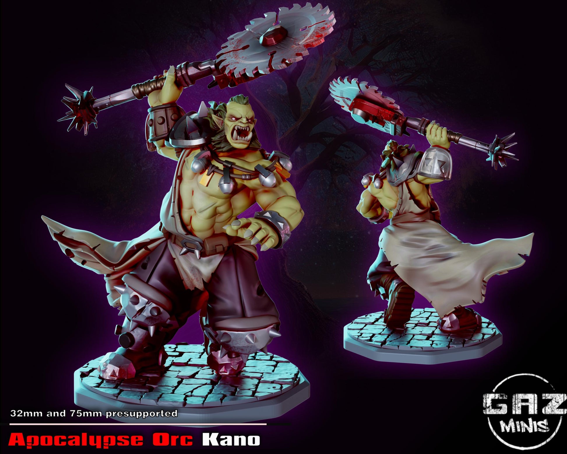 Apocalypse Orc Kano Miniature | Gaz Minis