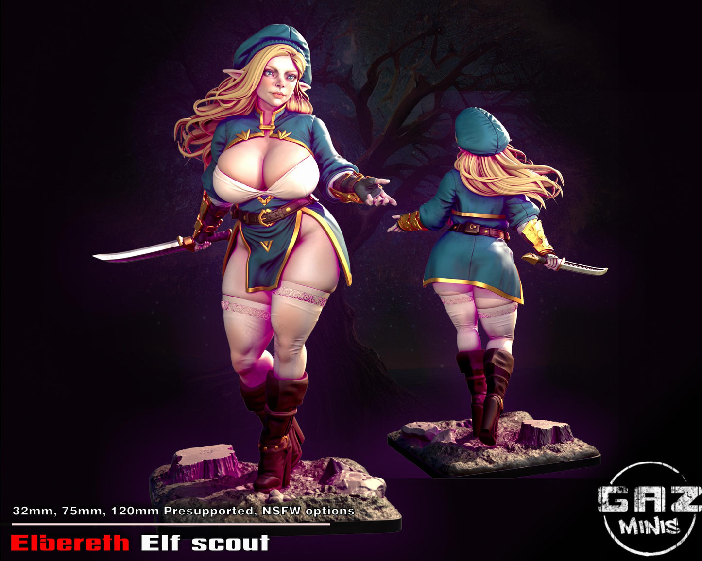 Elf Scout Miniature | Gaz Minis