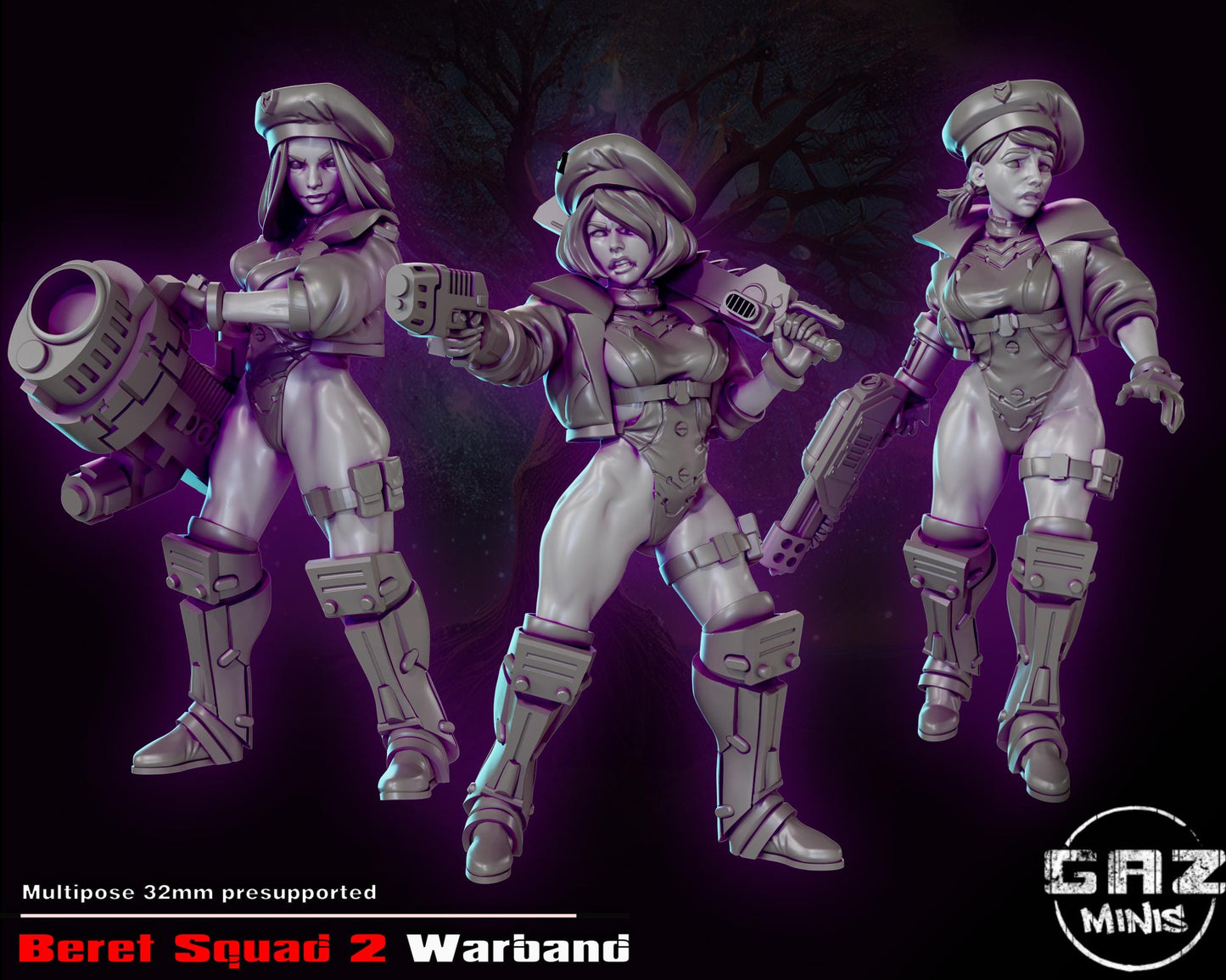 Beret Squad 2 Miniatures | Gaz Minis