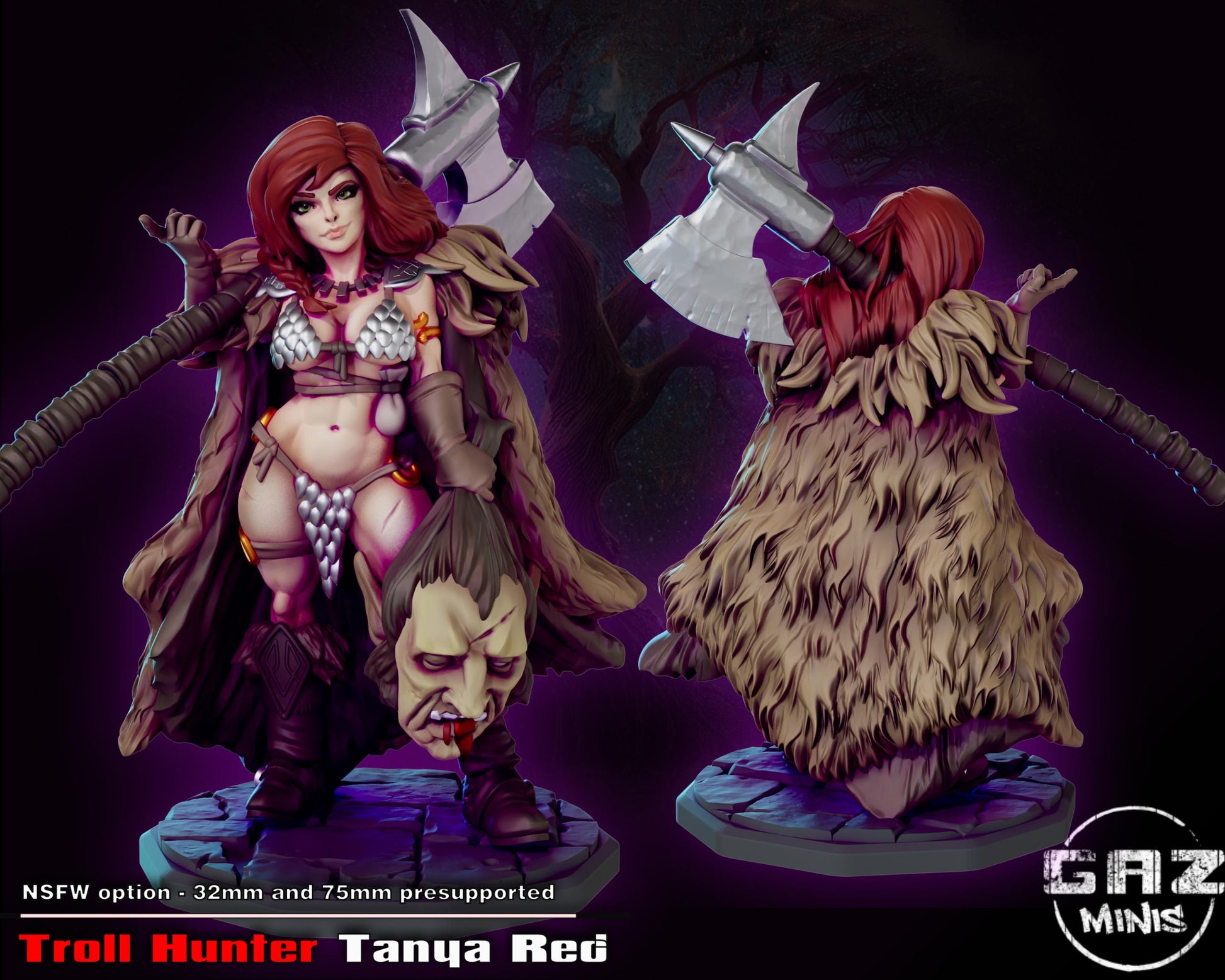 Troll Hunter Miniature | Gaz Minis