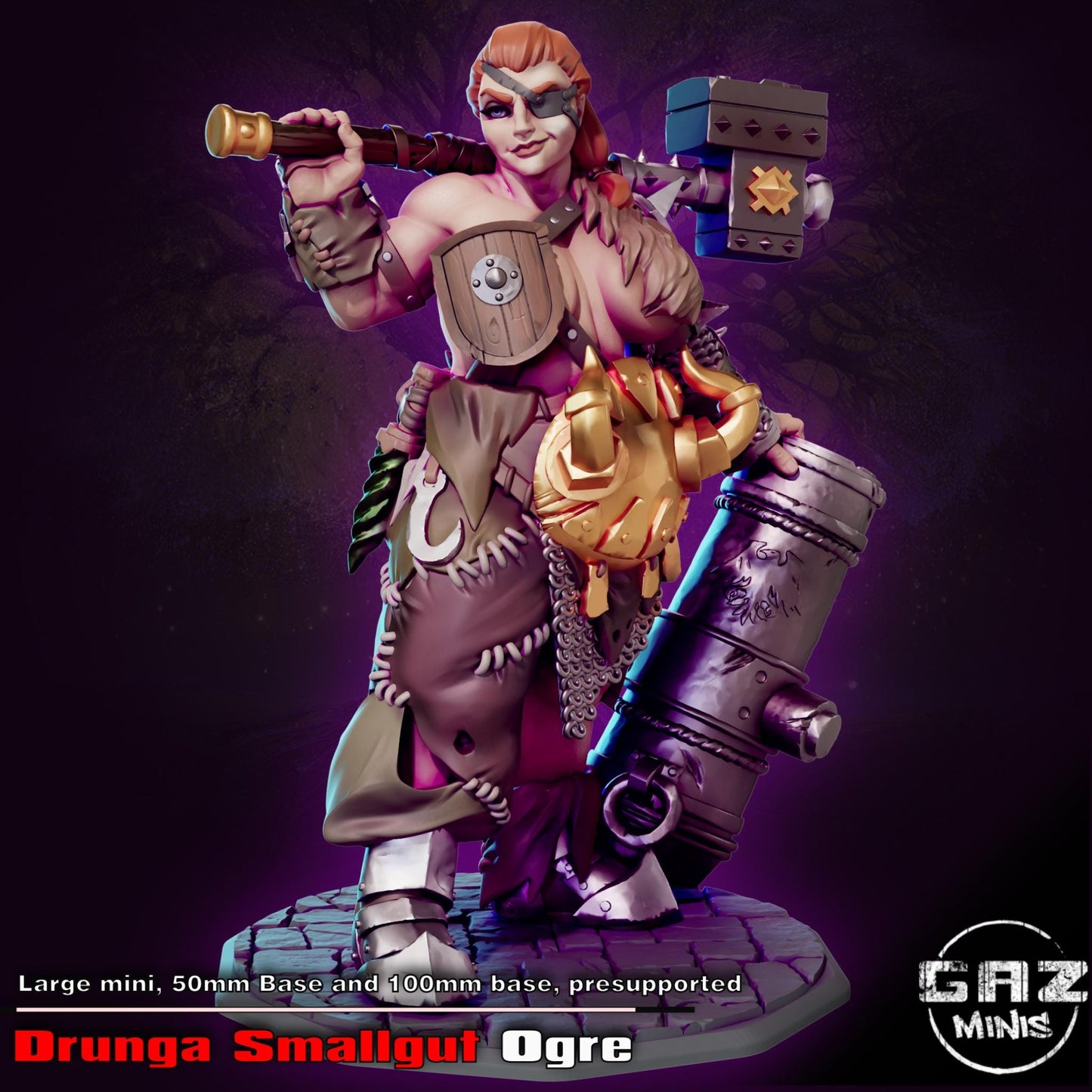 Drunga Smallgut Ogre Miniature | Gaz Minis