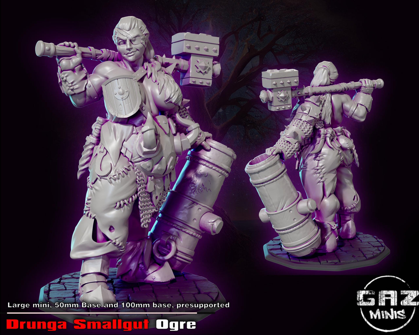 Drunga Smallgut Ogre Miniature | Gaz Minis