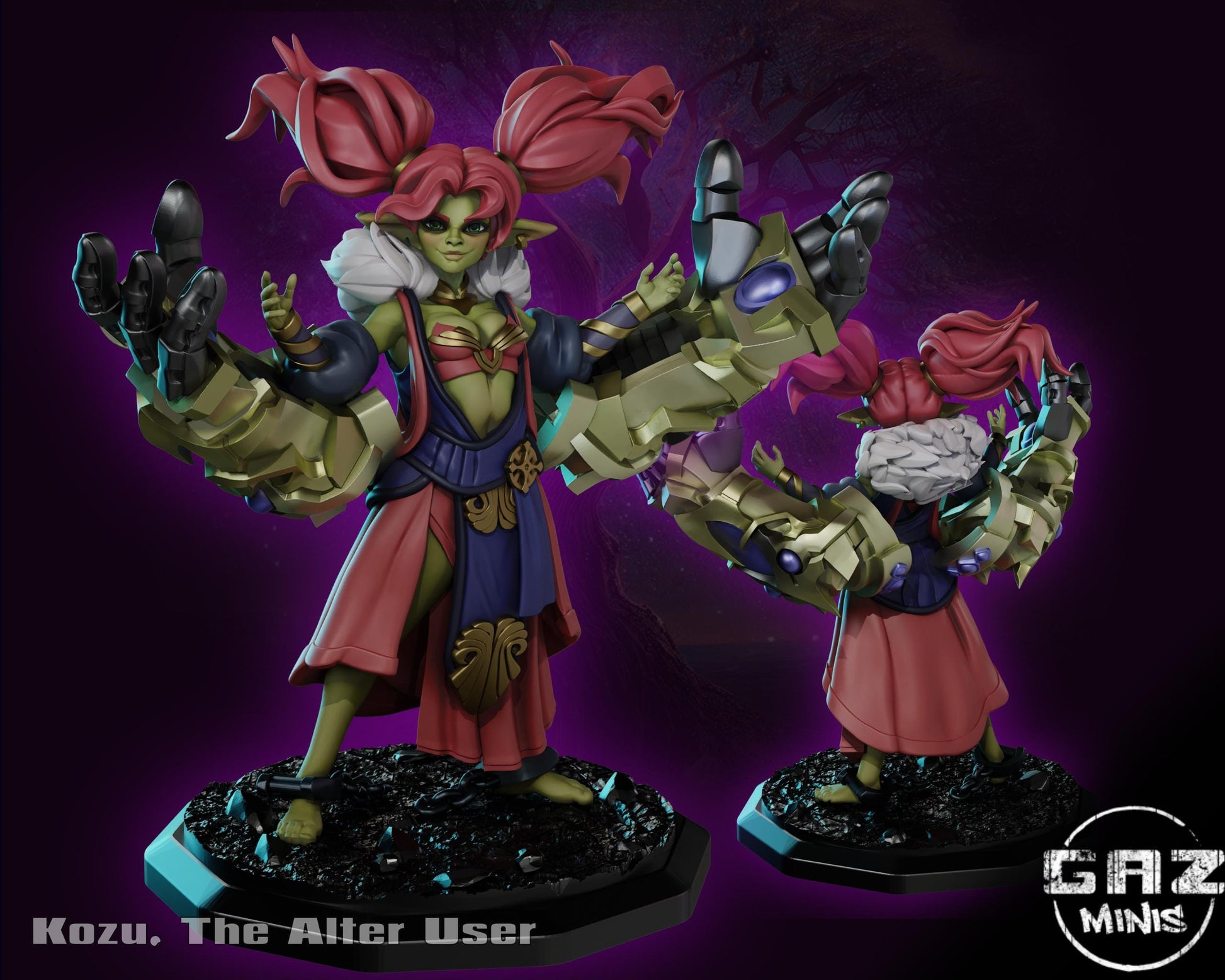 Mecha Goblin Girl Miniature | Gaz Minis