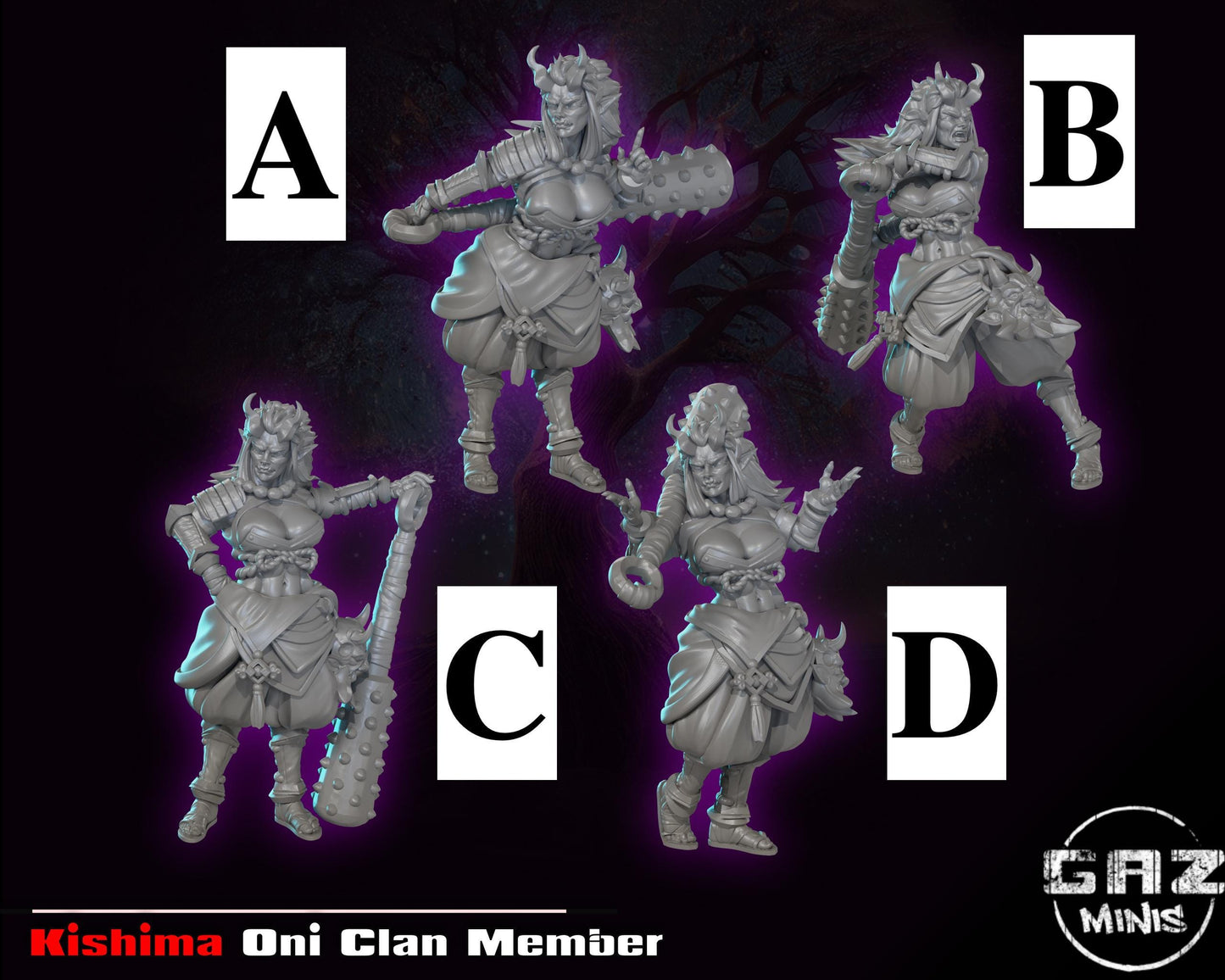 Oni Clan Member Miniature | Gaz Minis