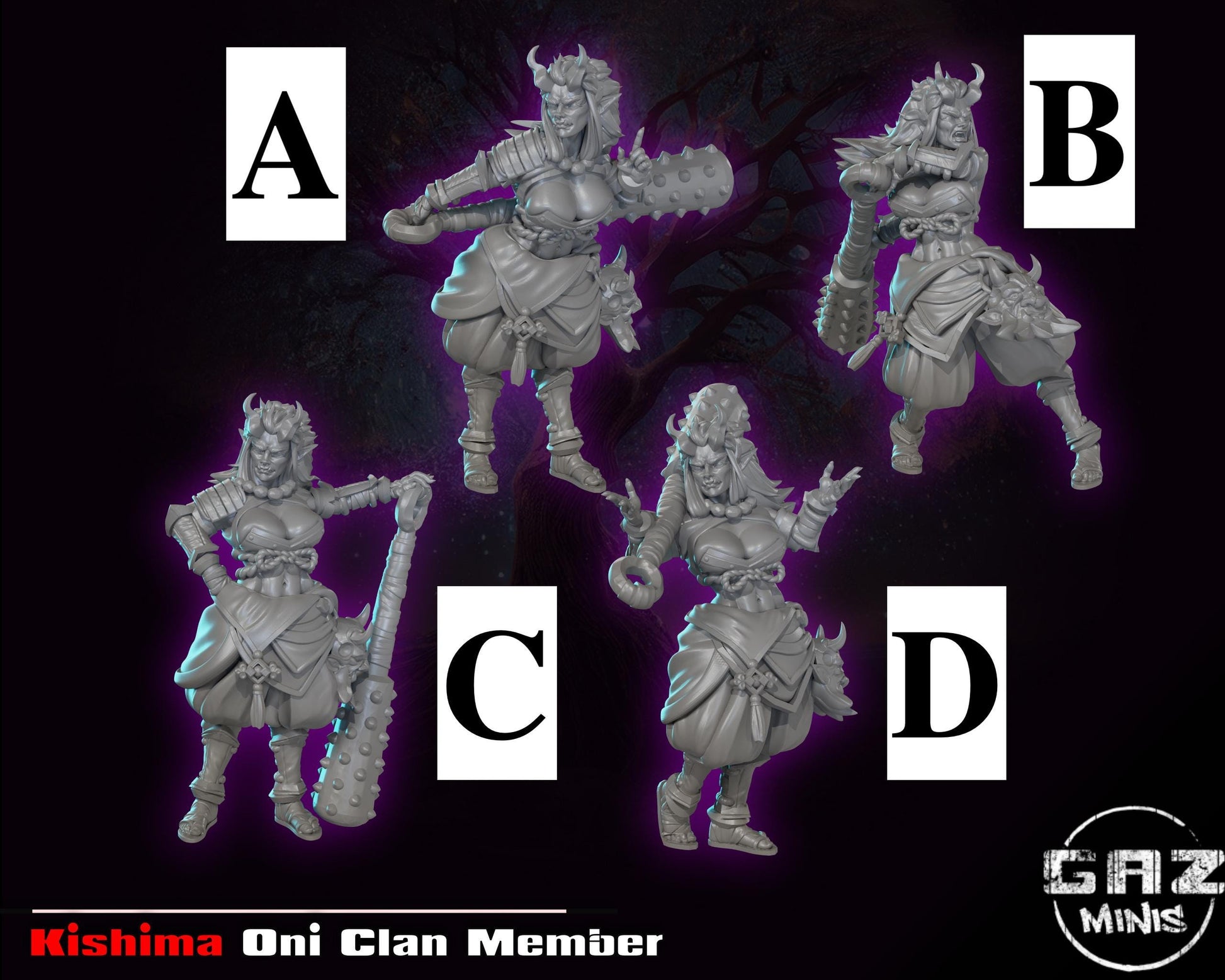 Oni Clan Member Miniature | Gaz Minis