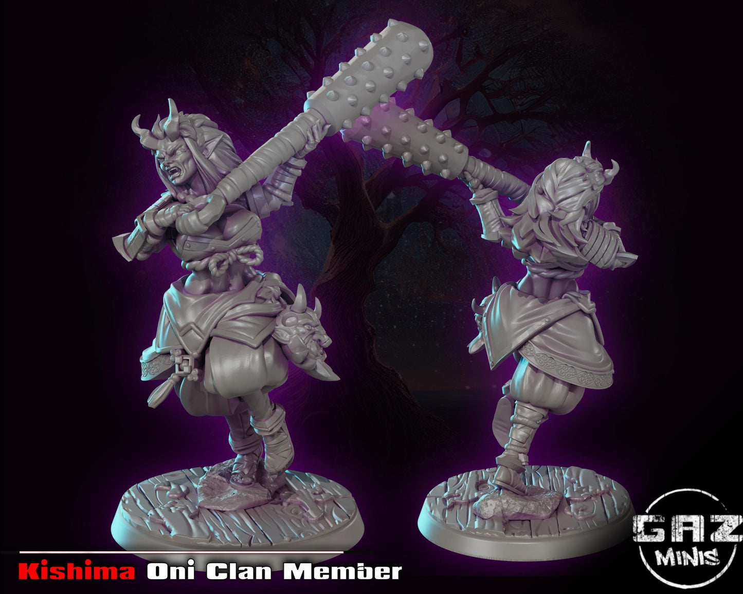Oni Clan Member Miniature | Gaz Minis