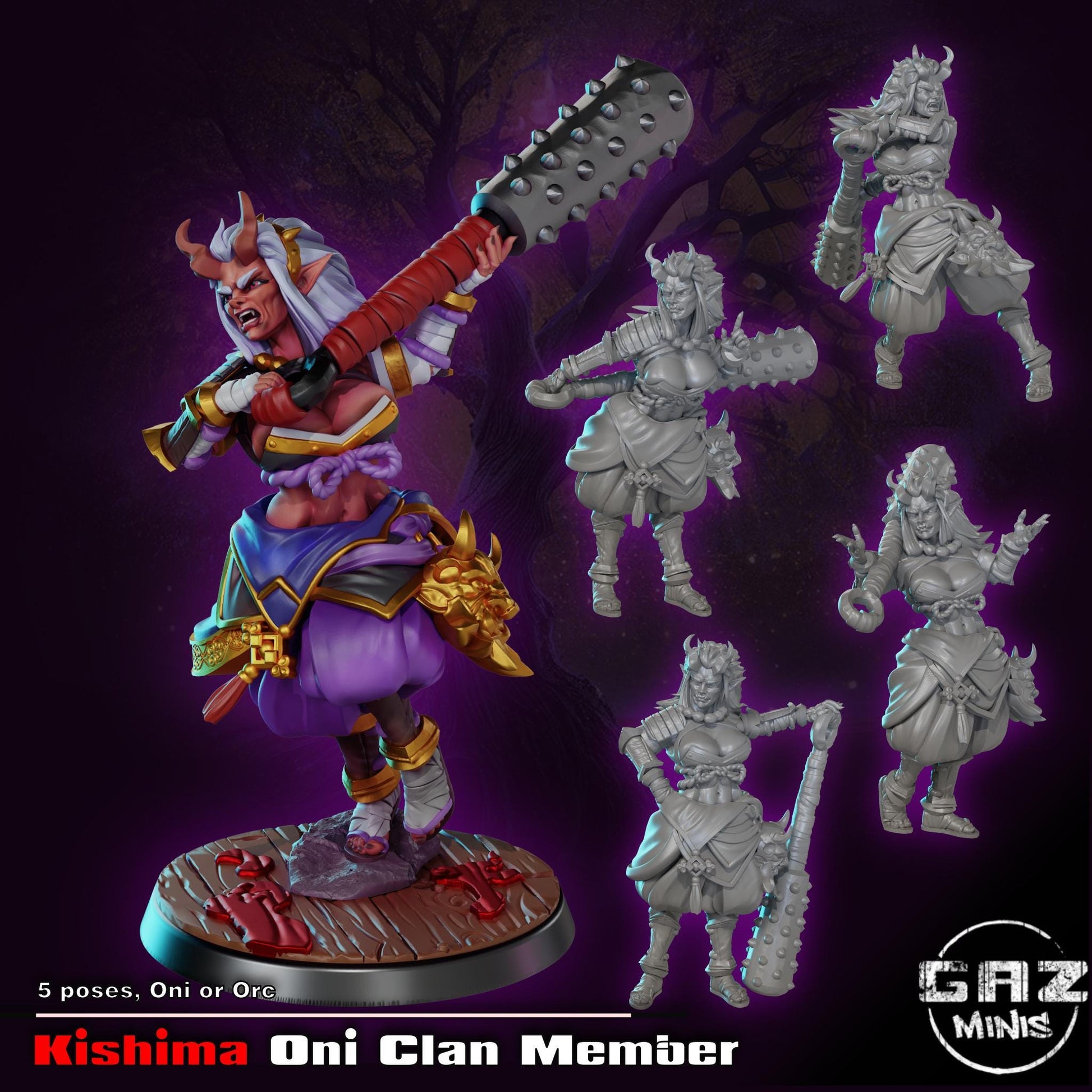 Oni Clan Member Miniature | Gaz Minis