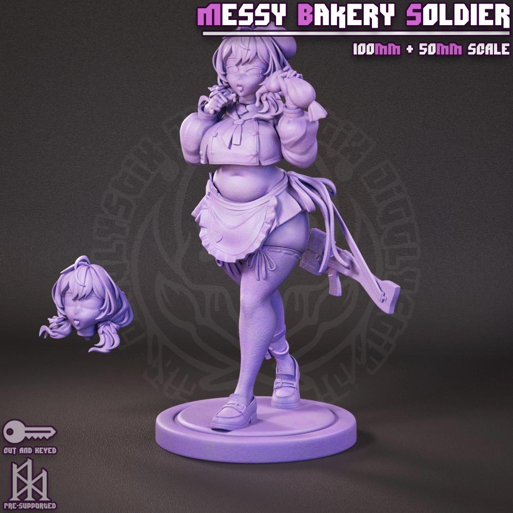 Messy Bakery Soldier Miniature | Jigglystix