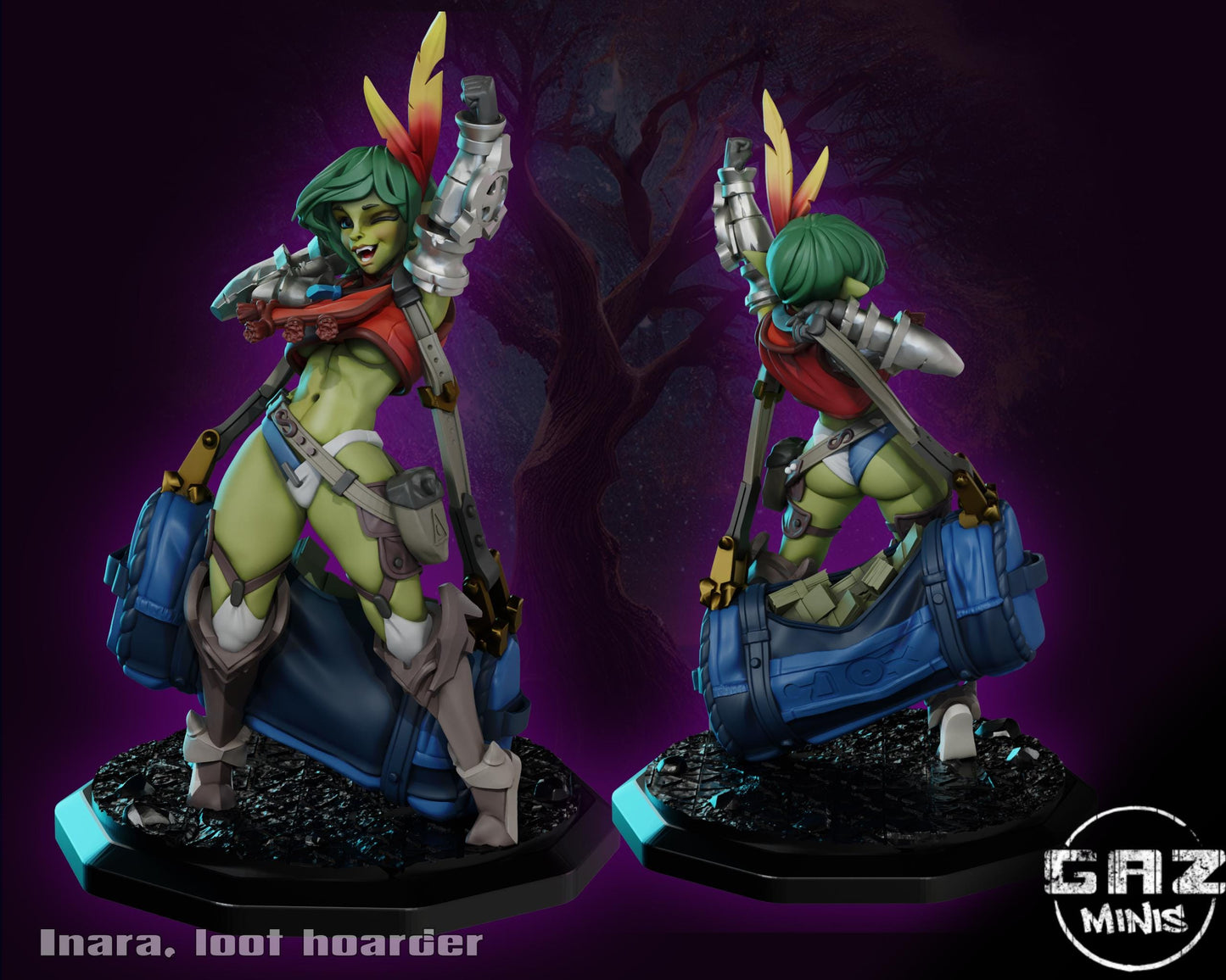 Loot Hoarder Goblin Miniature | Gaz Minis
