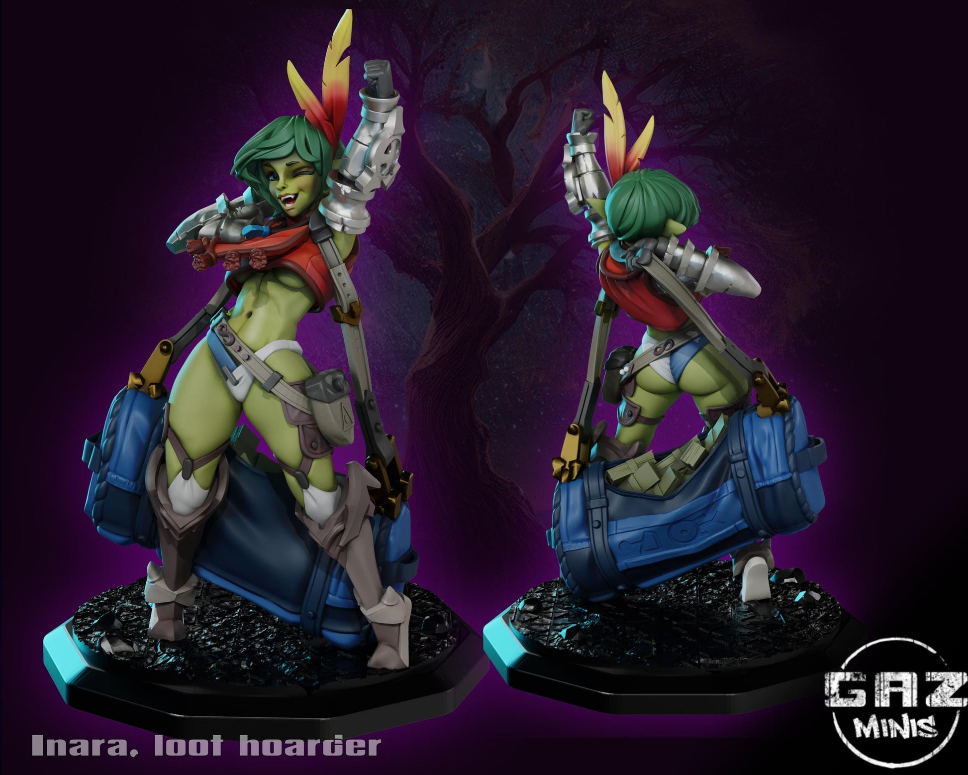 Loot Hoarder Goblin Miniature | Gaz Minis