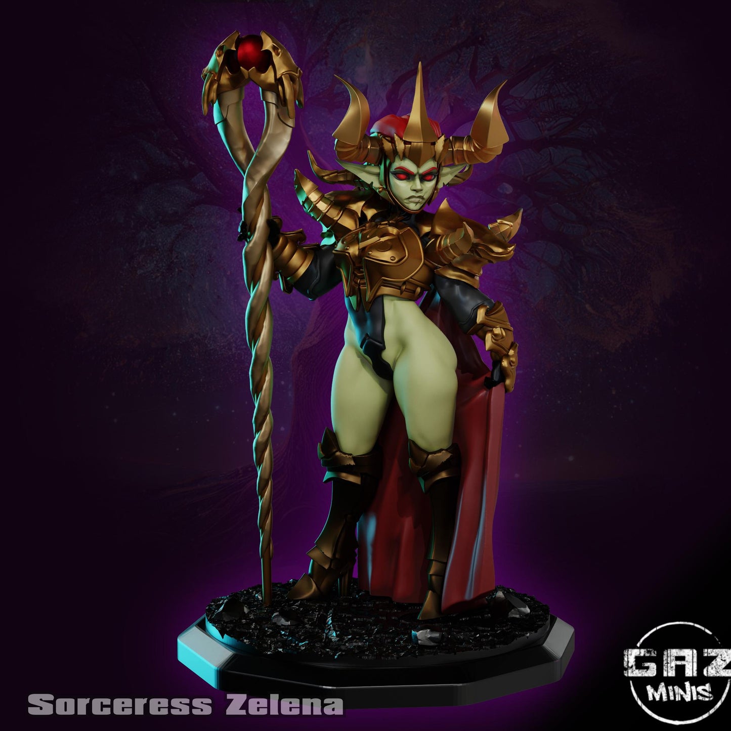 Sorceress Goblin Miniature | Gaz Minis