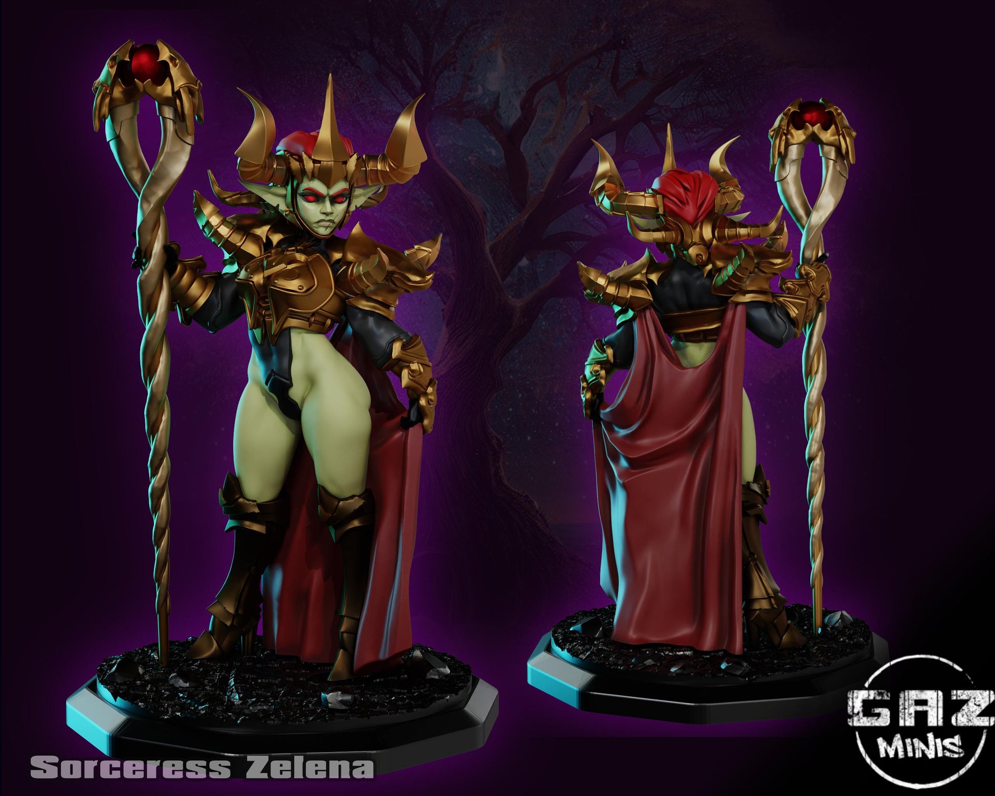 Sorceress Goblin Miniature | Gaz Minis