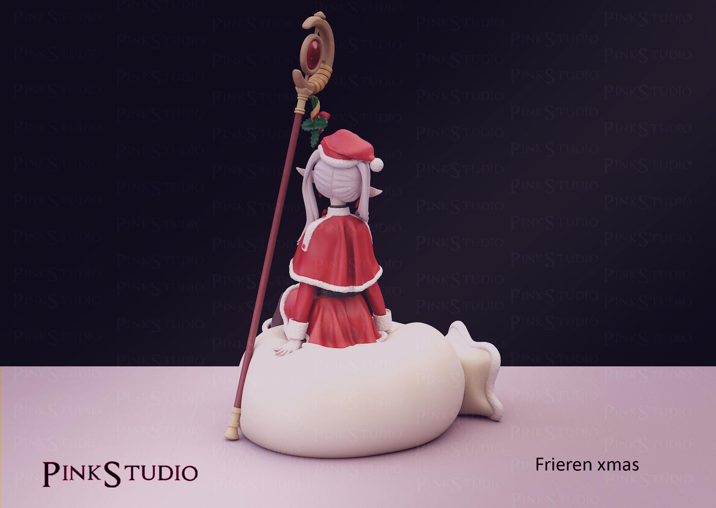 Christmas Elf Model Kit | 3D Resin Printed Figurine | Pink Studio