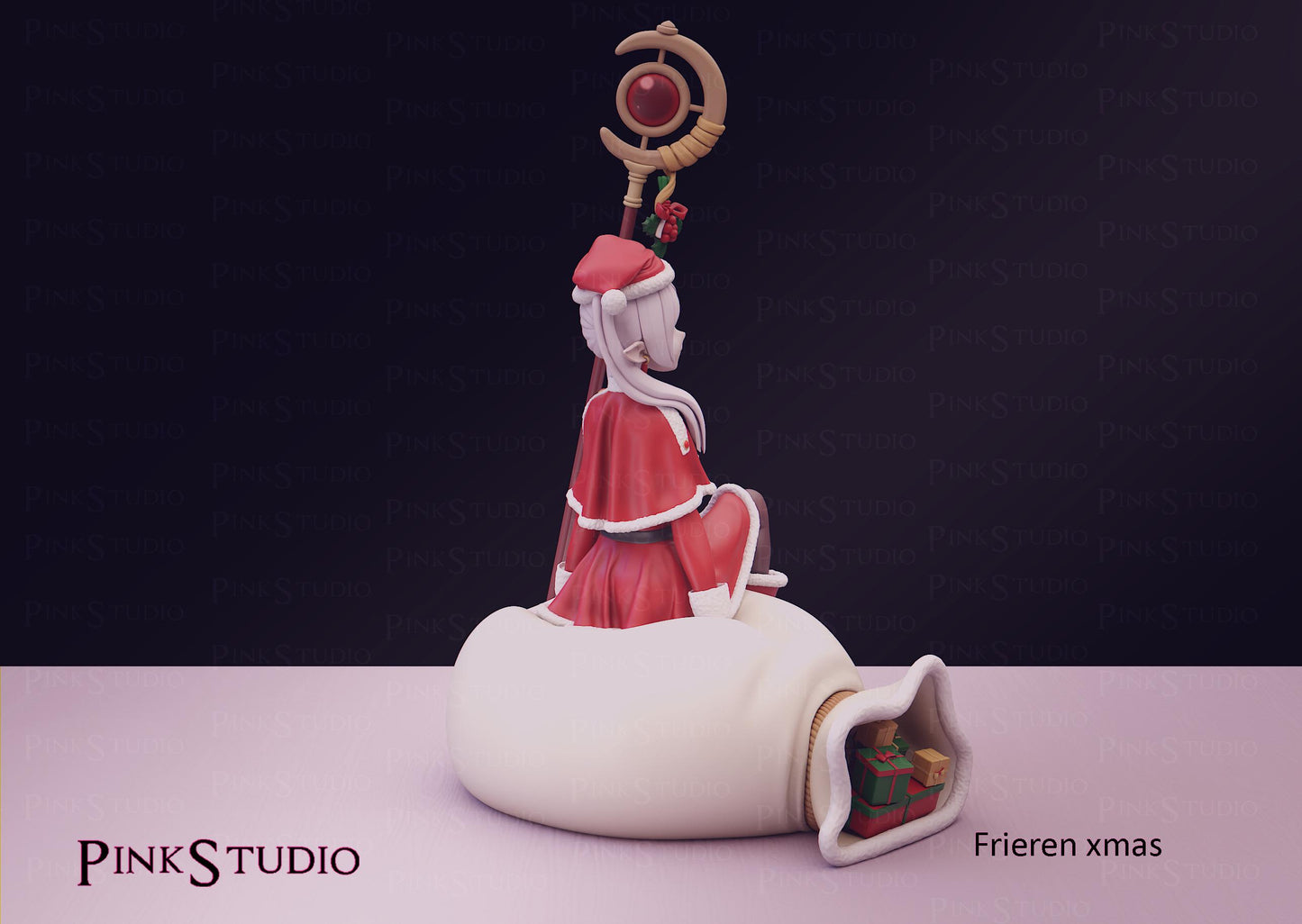 Christmas Elf Model Kit | 3D Resin Printed Figurine | Pink Studio