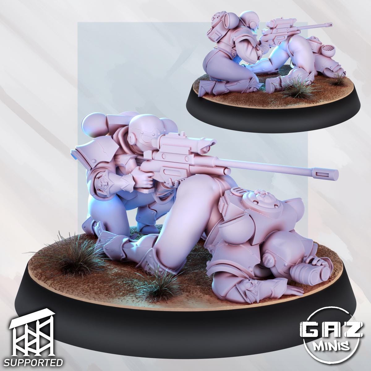 Bryn Sniper Squad Miniature | Gaz Minis