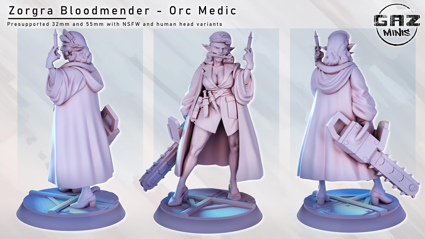 Zorgra Bloodmender - Orc Medic Miniature | Gaz Minis