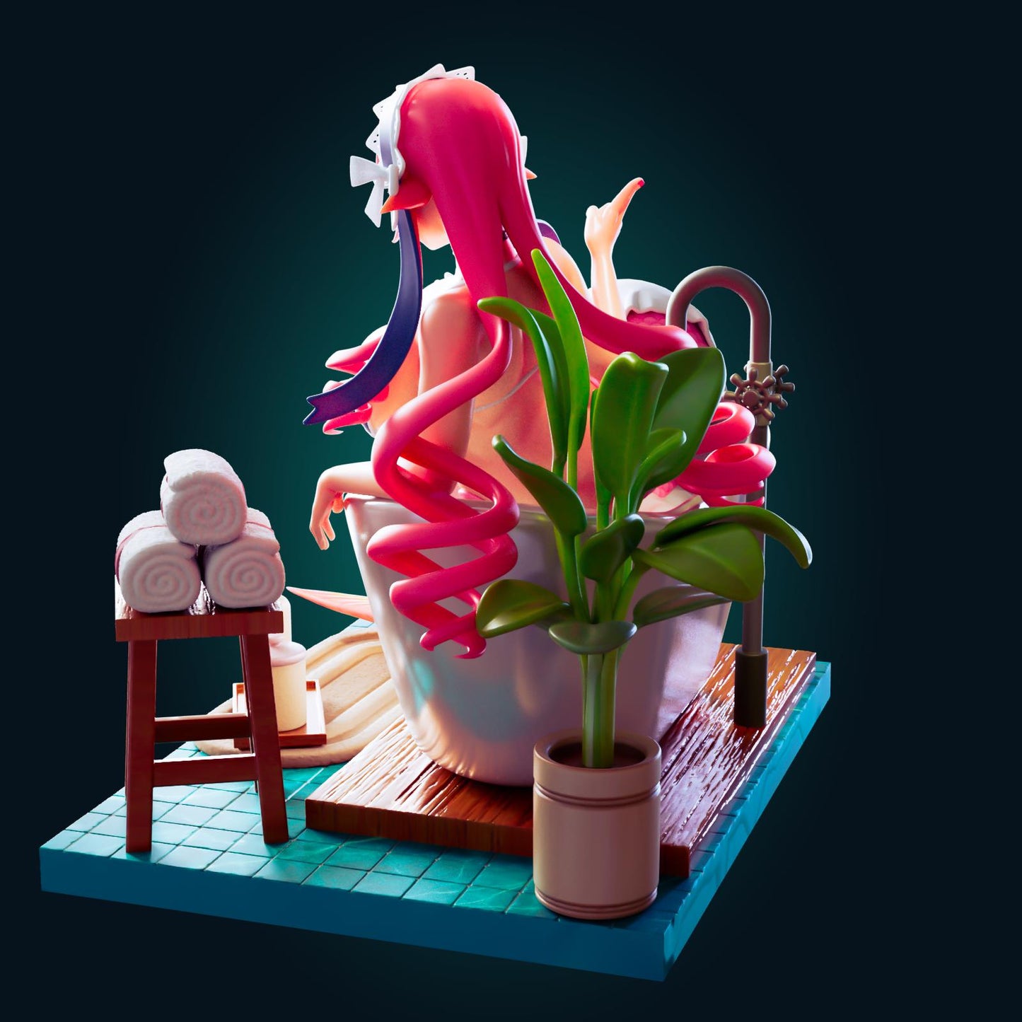 Mermaid Girl Model Kit | 3D Resin Printed Figurine | Officer Rhu