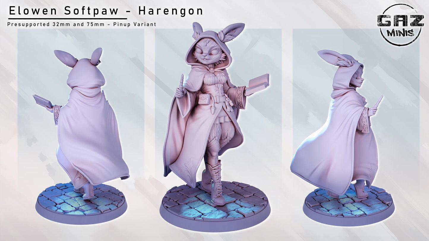 Elowen Softpaw - Rabbitfolk Miniature | Gaz Minis