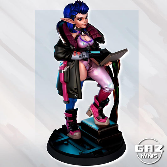 Eldrin Swiftcode - Elf Hacker Miniature | Gaz Minis