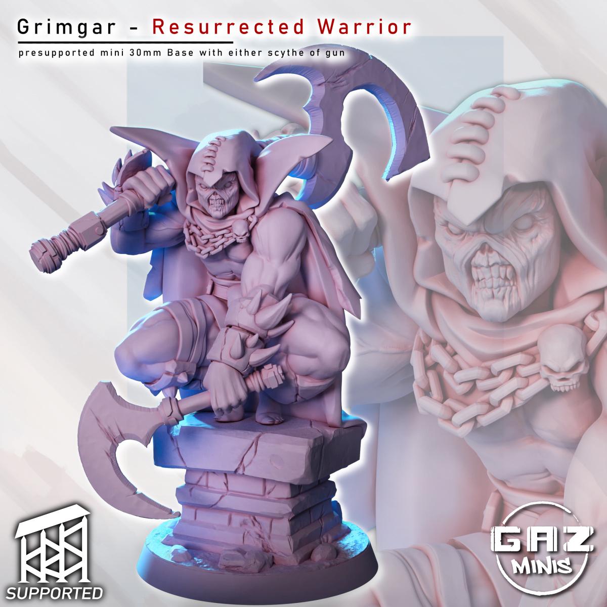 Ressurected Warrior Miniature | Gaz Minis