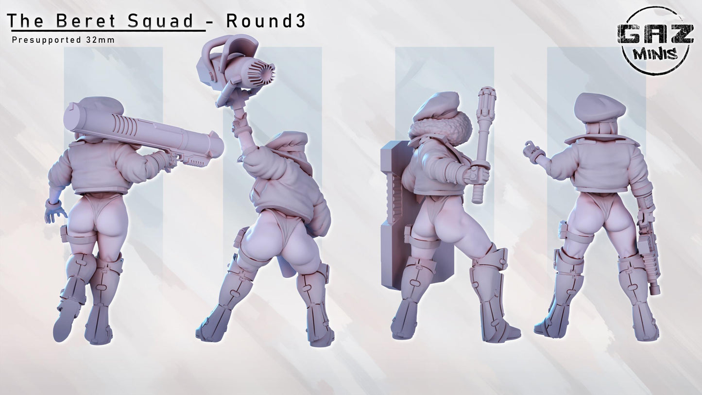 Beret Squad 3 Miniatures | Gaz Minis