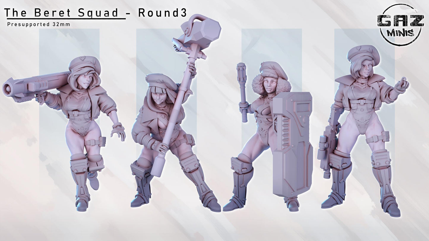 Beret Squad 3 Miniatures | Gaz Minis