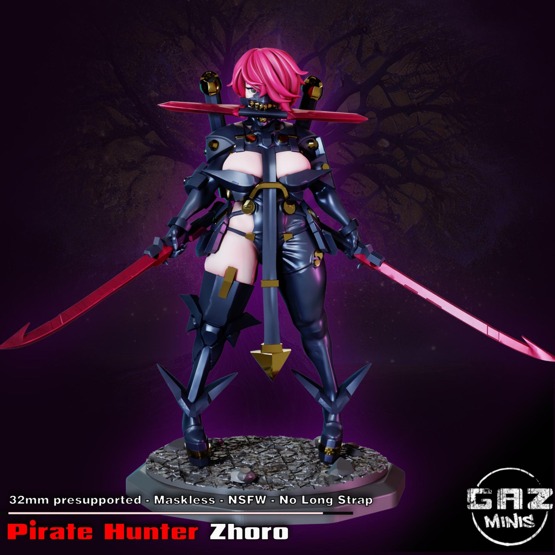 Pirate Hunter Zhoro Miniature | Gaz Minis