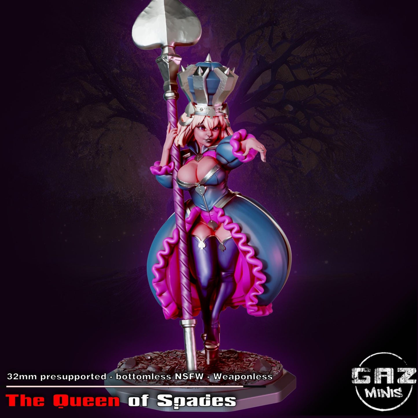 The Queen of Spades Miniature | Gaz Minis