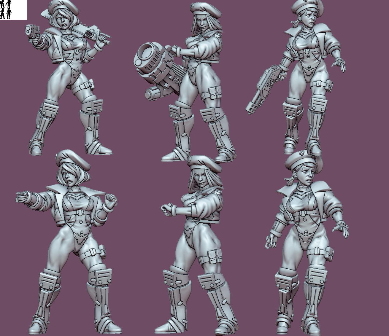 Beret Squad 2 Miniatures | Gaz Minis