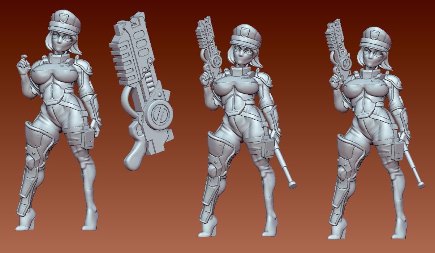 Officer Slade Miniature | Gaz Minis
