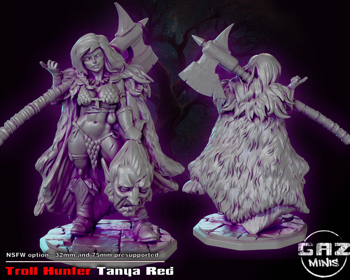 Troll Hunter Miniature | Gaz Minis