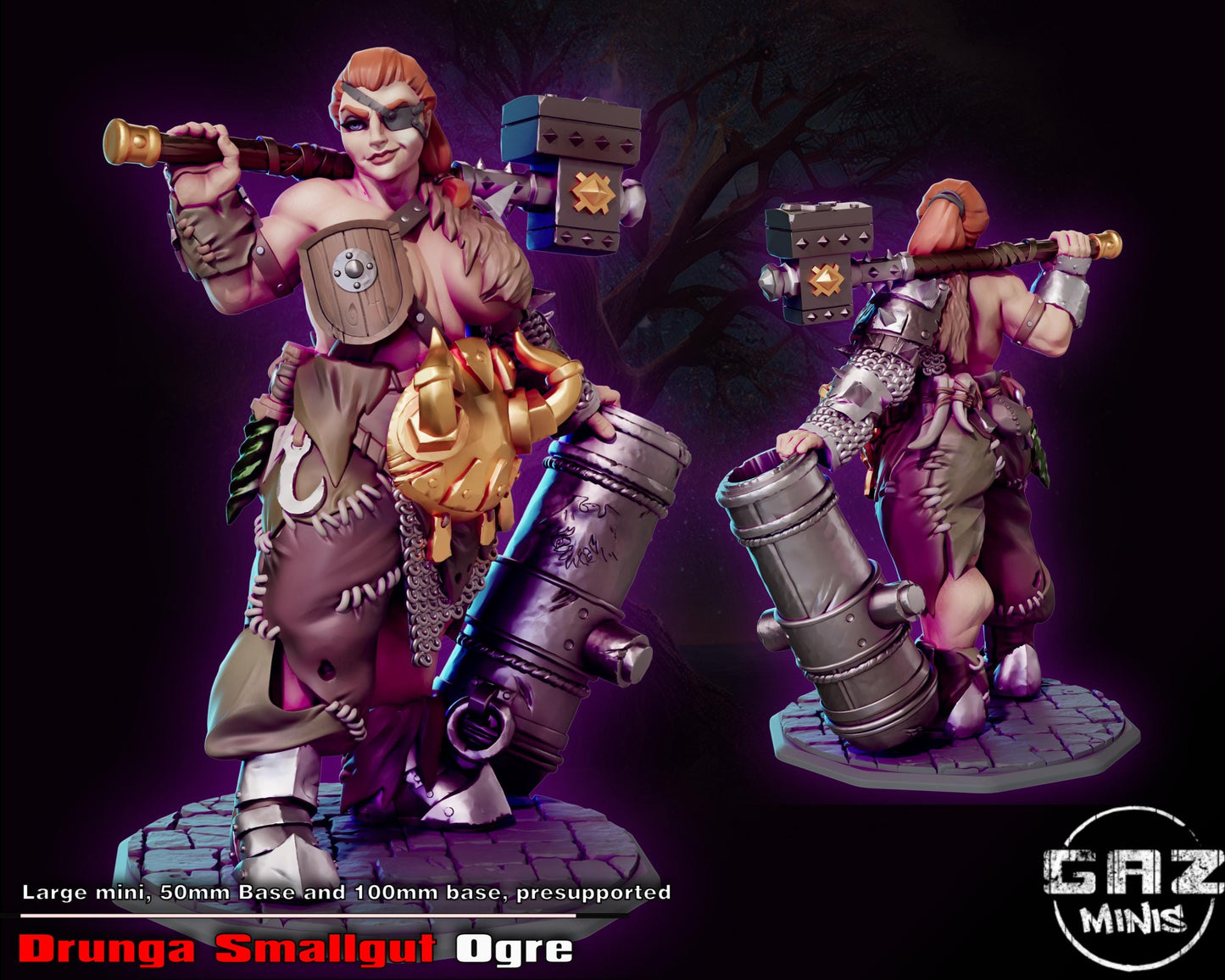 Drunga Smallgut Ogre Miniature | Gaz Minis