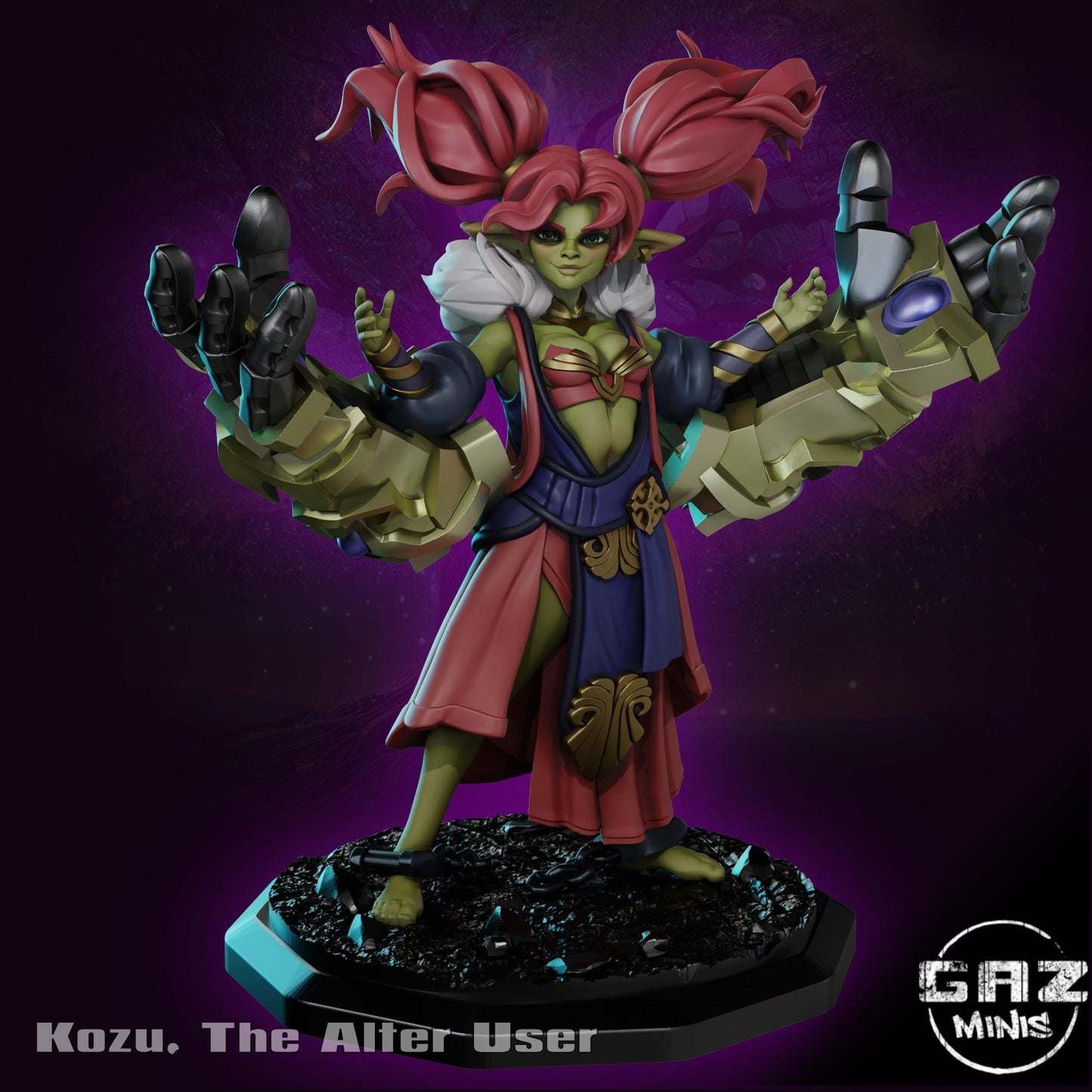 Mecha Goblin Girl Miniature | Gaz Minis