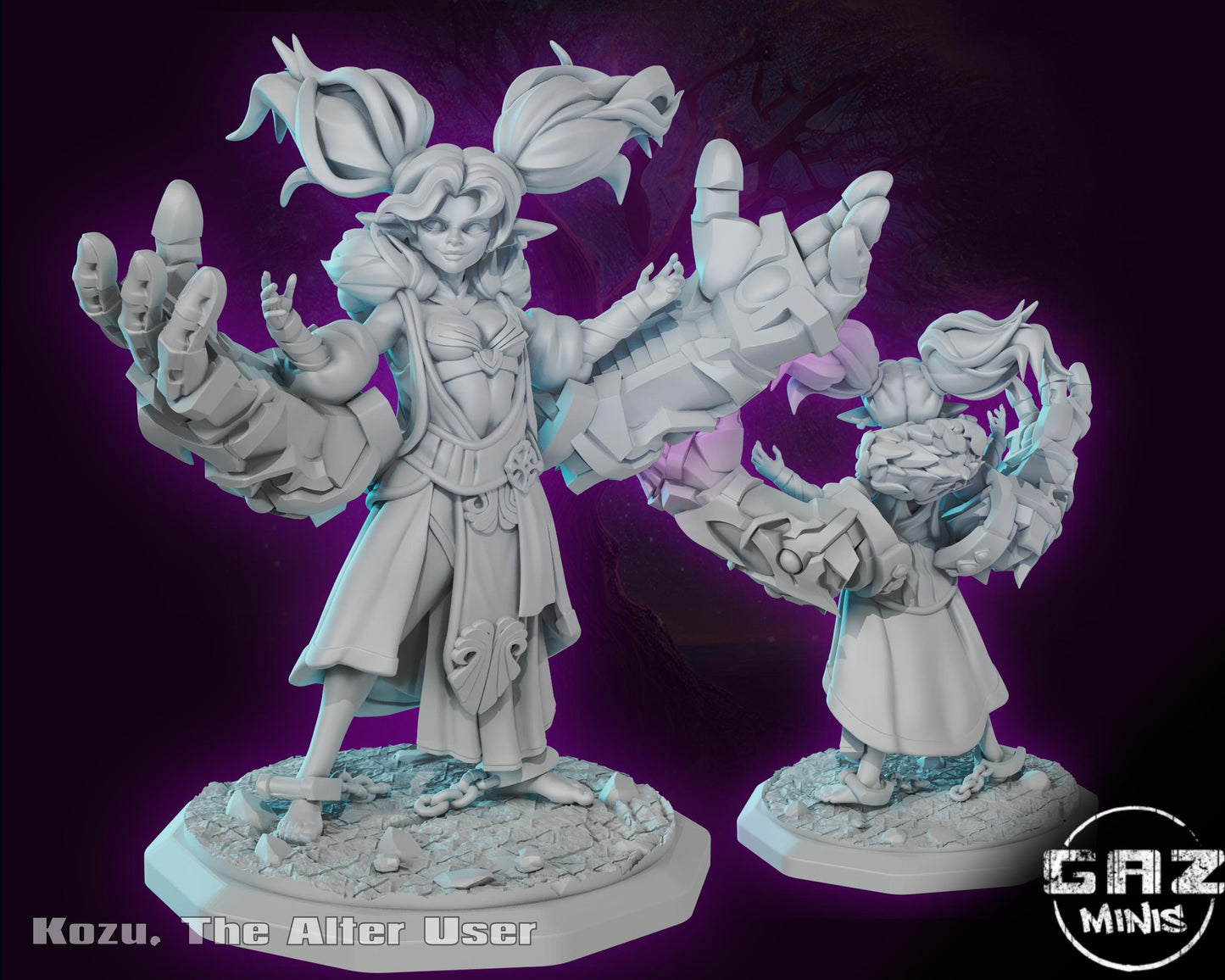 Mecha Goblin Girl Miniature | Gaz Minis